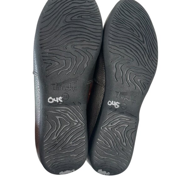 Dansko Larisa Womens Pewter Gray Metallic Leather Slip-On Loafers Size 36 Comfy - Picture 6 of 11